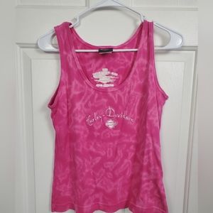 Harley Davidson Pink Tank Top Size Medium